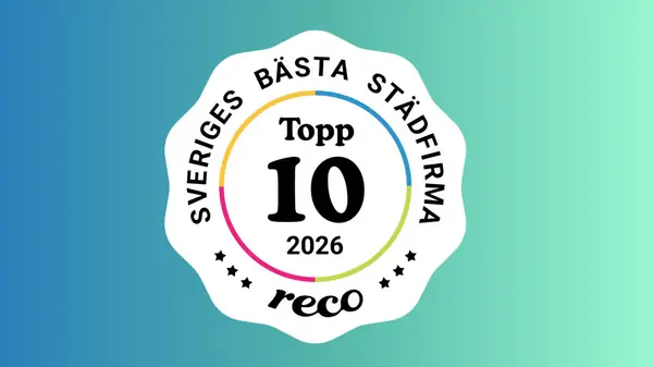 Topp 10 2026 - Sveriges bästa städfirma logga