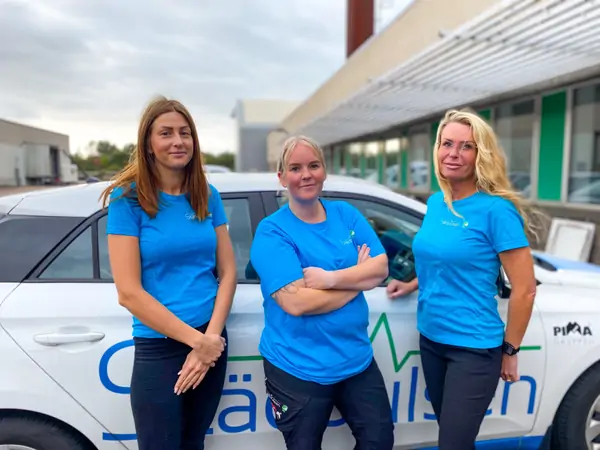 Lisa Gruppledare en del av Städpulsens team