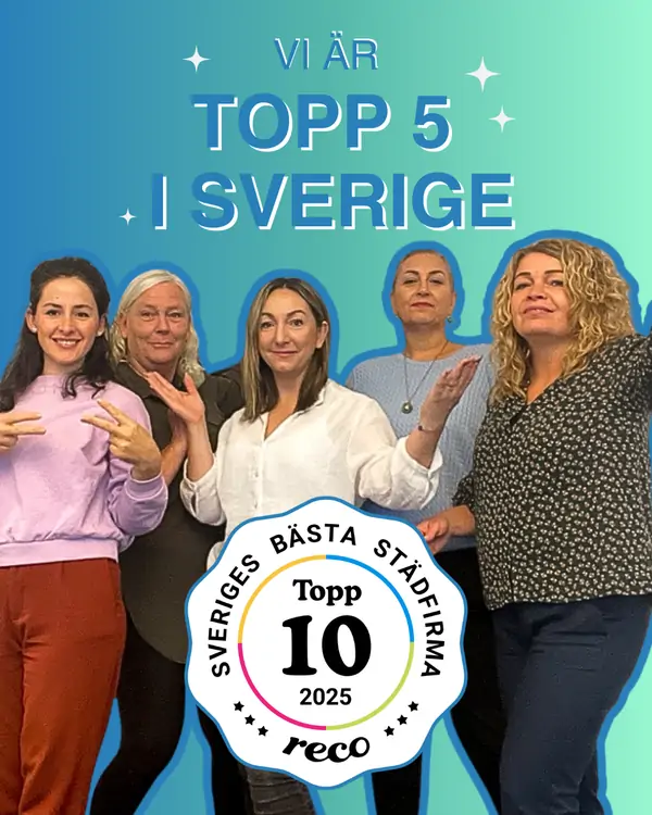 Städpulsen topp 10 service bästa städföretag redo